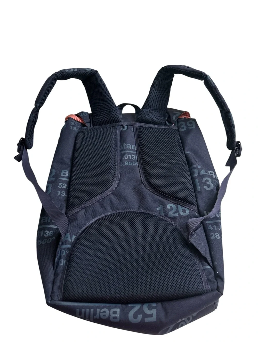 Herschel Supply Company Navy Coordinate-Print Canvas Backpack with Black Straps